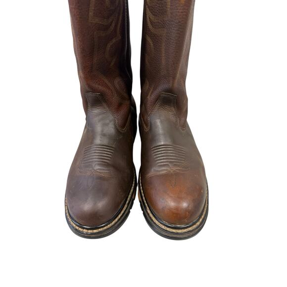 Rocky Men's Original Ride Roper Western Boot Aztec Crazy Horse Size 12W - Picture 5 of 10